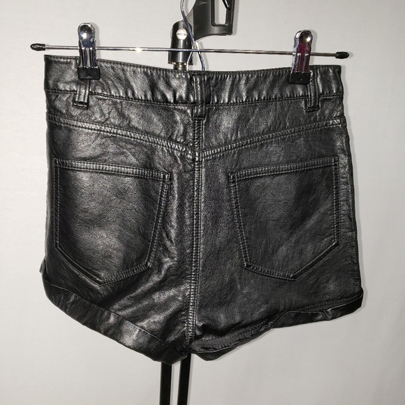 H&M Divided Faux Leather Shorts - Picture 2 of 5